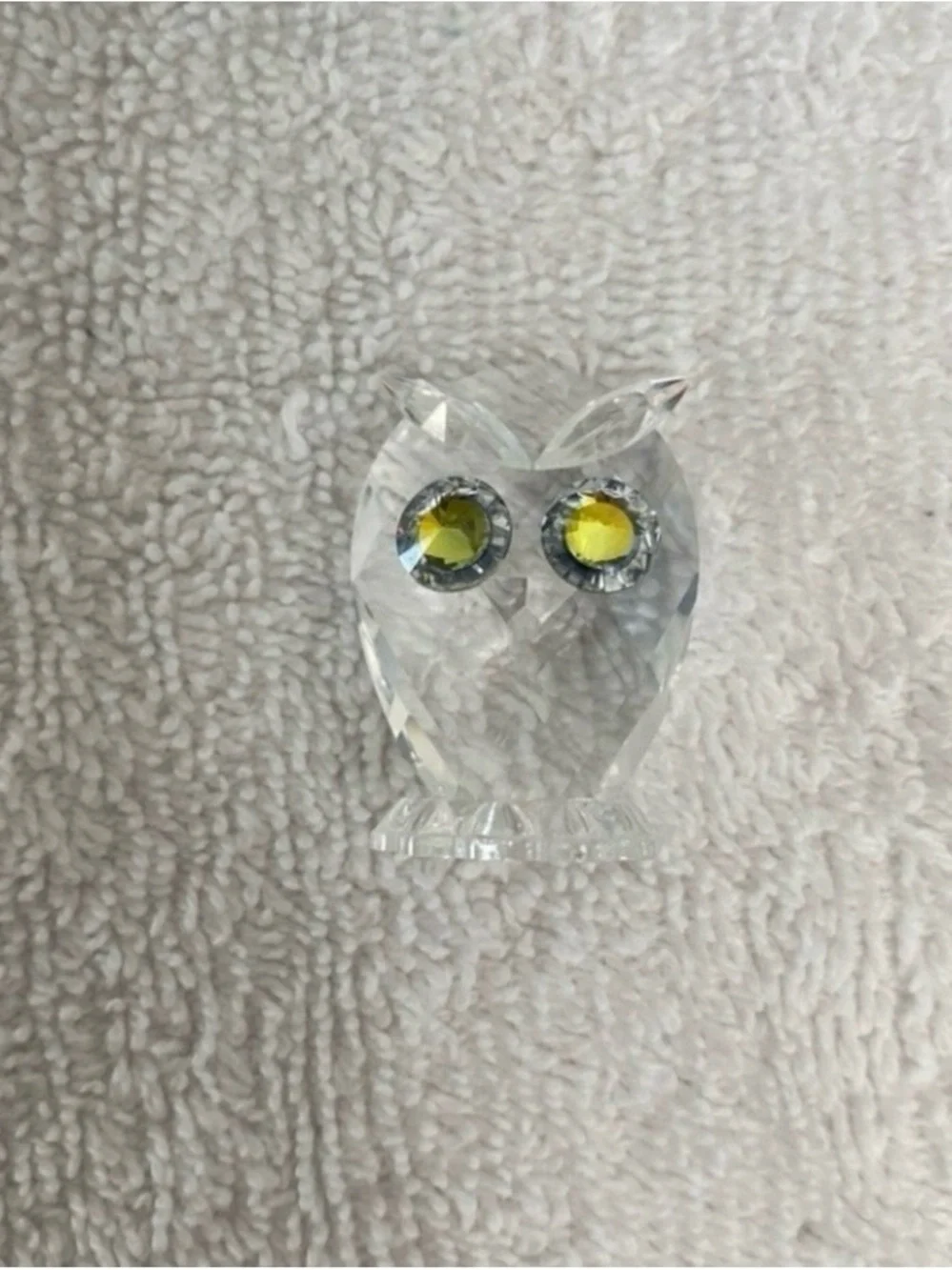 Authentic Retired Swarovski Owl Mini Feathered Crystal With Box #7654NR038000